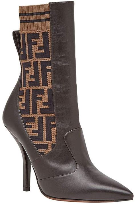 fendi motif boots|Fendi high heel boots.